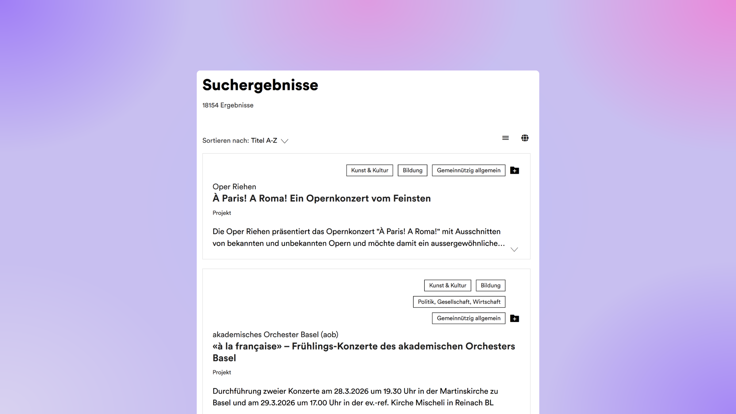 Suche in Spheriq